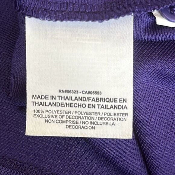 NFL Nike On Field Apparel Baltimore Ravens Purple Polo Short sleeve Sz L Dri Fit - Picture 8 of 9